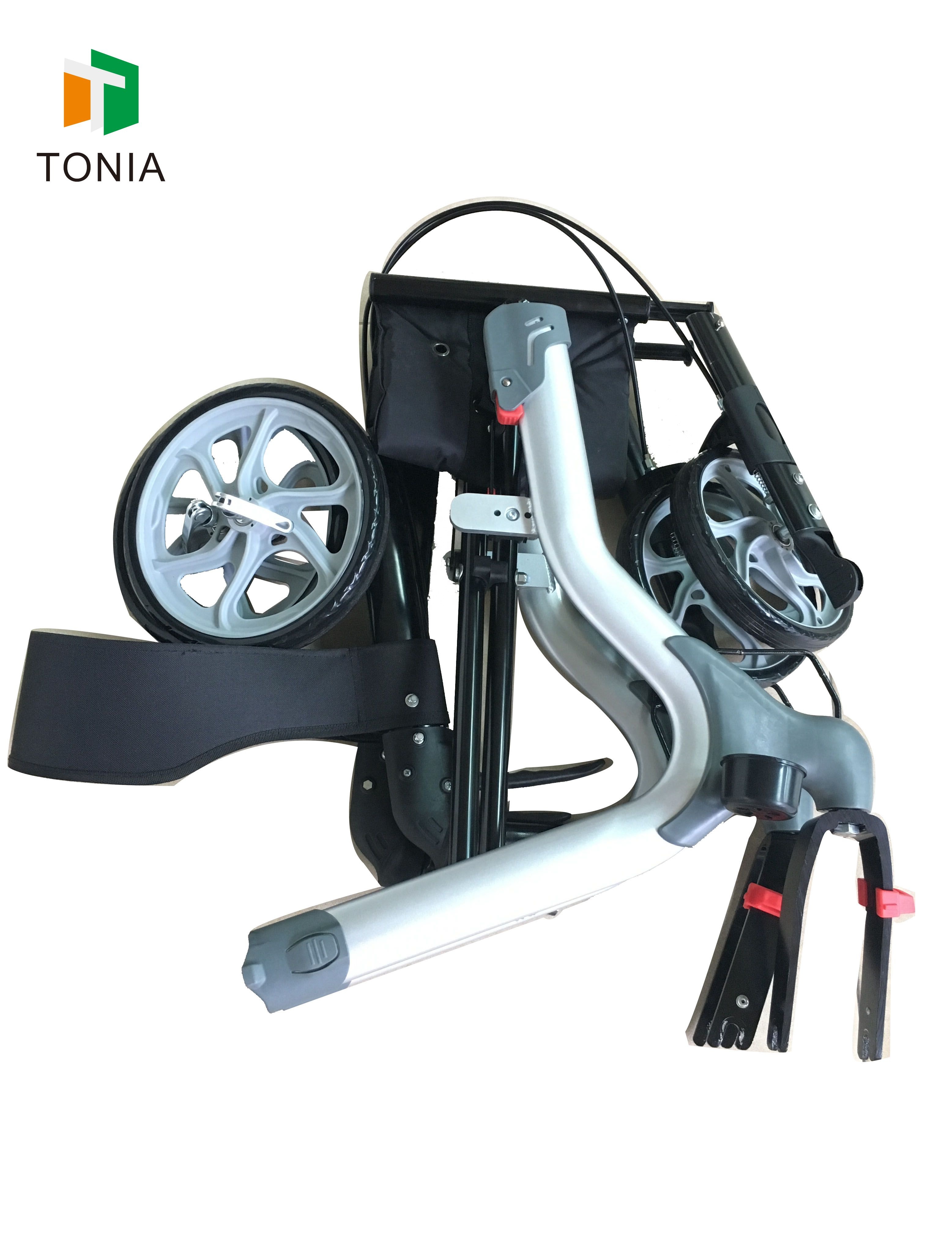 Tonia New Design Rollator alemán One Button Walker con asiento TRA21