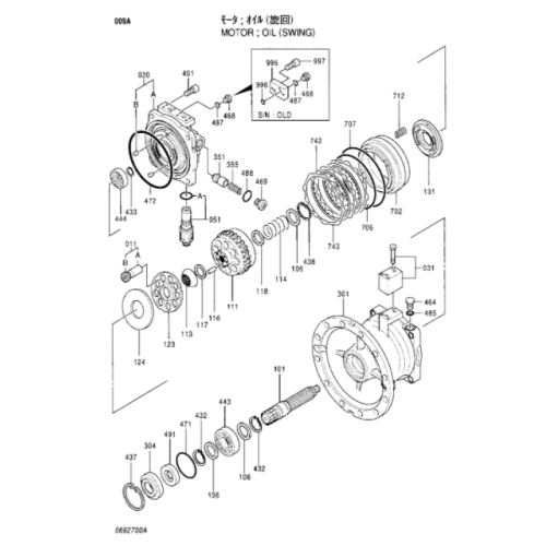 New 4367523 Swing motor EX280H-5 EX270-5 Hitachi