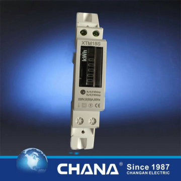 18mm Single Phase DIN Rail Meter for Electrical Measurement
