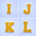 Chenille Felt College Embroidered Patches