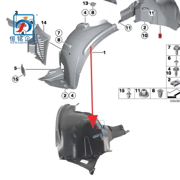 BMW 5 Series Front Fender Inner Plate Parts X5 E70 5171 7169 413