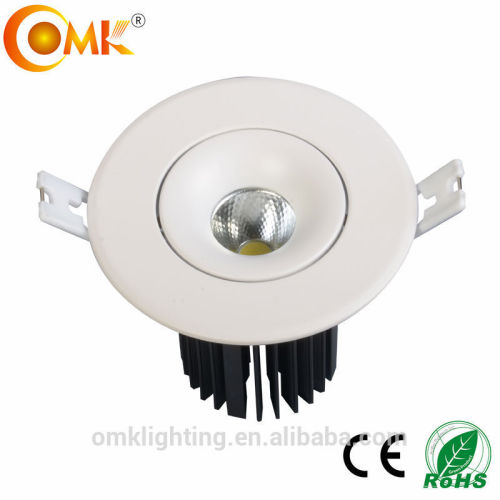 10W/12W hot sale adjustable COB led Downlight with dimmable driver uk light