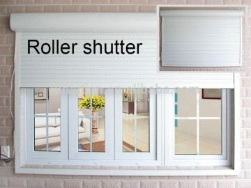 Security door design Aluminum electric roller blinds / aluminum manual roller shutters for window and door