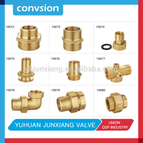 Junxiang 10074 brass tube connector brass parts fitting
