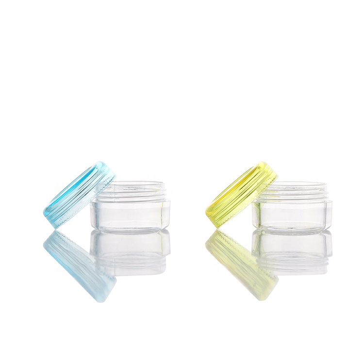 Small MOQ en gros 10 ml 15 ml 20 ml Mini plastique PS Colore Petit œil Emballage cosmétique Crème Pocts vides Eco Friendly