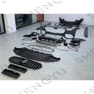 Car Bumper Kit for Mercedes-Benz S-Class W223 (2021-2023) S63 Facelift - Rear Lip and Exhaust Pipes