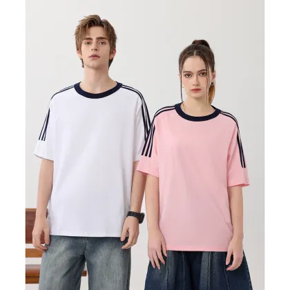 Women's 100% Cotton Three Webbing T-Shirt