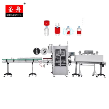 High Speed Automatic Horizontal Bottle Shrink Sleeve Labeling Wrapping Packing Machine for Sale