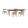 Dining Table Replica rectangle wegner CH327 wood dining table Factory