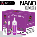 Aokit Nano 3000พัฟ บุหรี่ไฟฟ้า