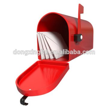 U.S. mail post box with standing pole