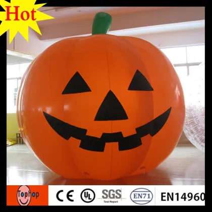 outdoor decorating large foam design lighted halloween pumpkins wear black hat