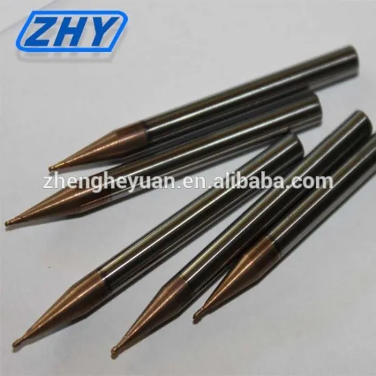 ZHY High Quality 60HRC efficient carbide end mills corner radius Endmill cutters