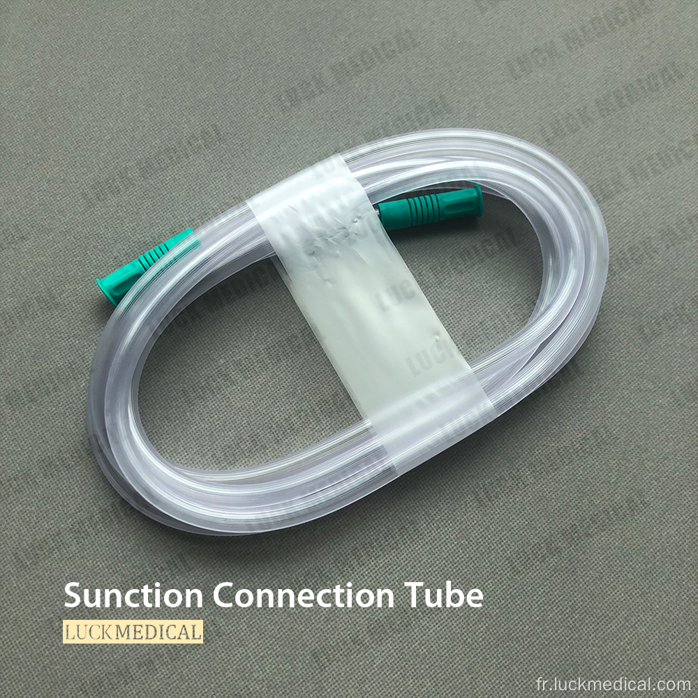 Tube de connexion à aspiration externe jetable