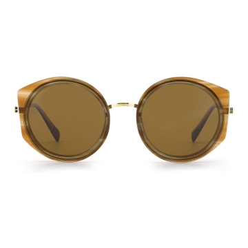 Belieye 2024 Designer Retro Circle Frame Sunglasses
