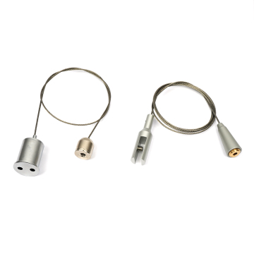 Panel Light Suspension System: Steel Wire Rope Kit with Cable Gripper