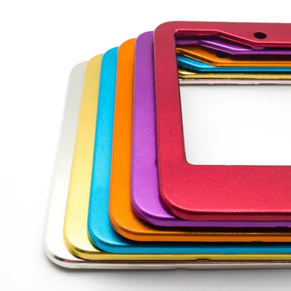 Auto Custom Aluminium Alloy Tinted Purple License Plate Frame