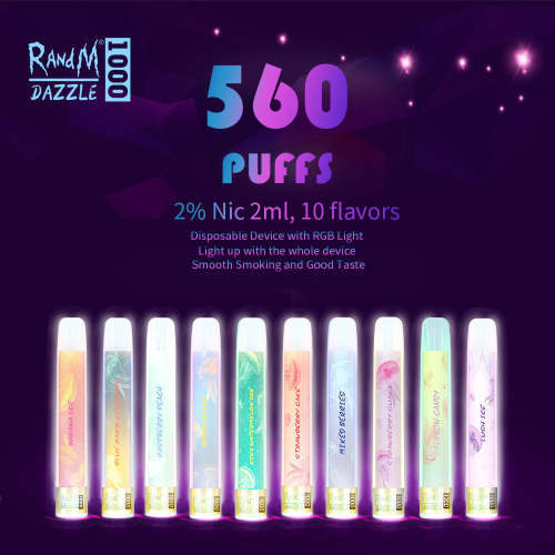 ขายส่งยอดนิยม 6ml Randm Dazzle Disposerive Vape Pen