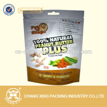 Custom printed plastic packaging material for frozen food