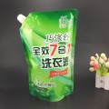 Bolsa de boquilla de pie de detergente en polvo ecológico personalizado de 2 litros