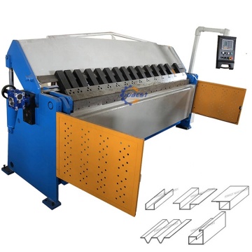 Hydraulic Sheet Metal Box Folding Machine 3x2500mm with 500mm Push Back Stroke