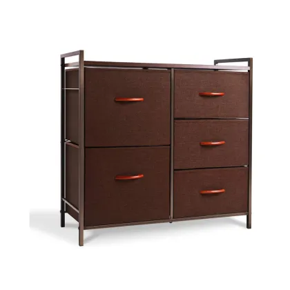 5 fabric drawers storage organizer with drawers
