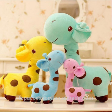 TTY6902-2 Cute Plush Giraffe Toys Soft Colorful Animal Doll Kawaii Spot Toy for Baby