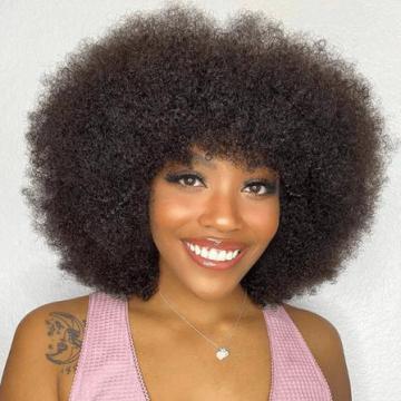 Medium Length Curly Synthetic Full Wig