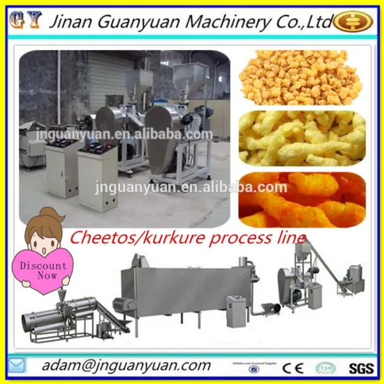 Hot selling Cheeto/ Kurkure making machines