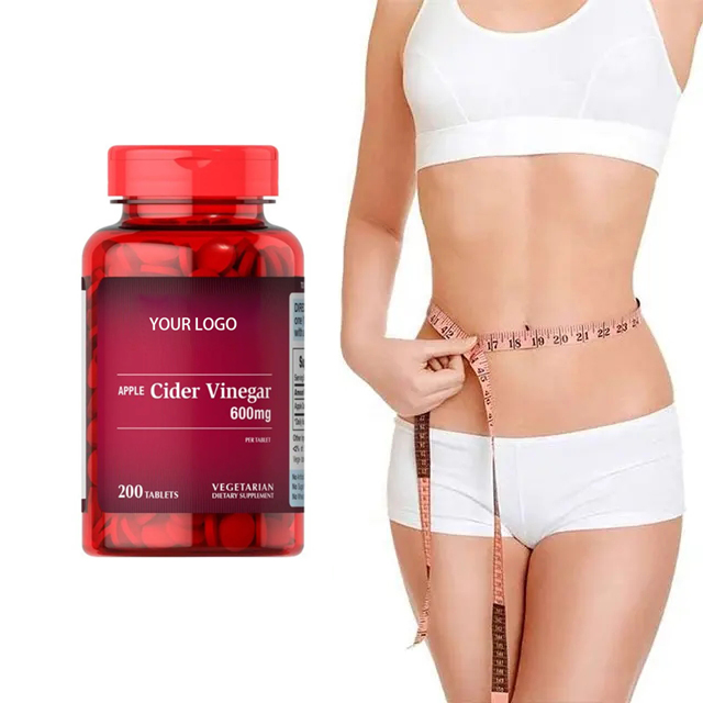 OEM/ODM Organic Vegan Weight Loss Tablets Support Immune Health Fast Fat Burning Slimming Apple Cider Vinegar Tablets