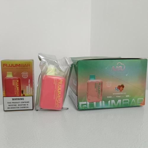 Bar fluum berkualiti tinggi 5500puffs borong vape pakai borong