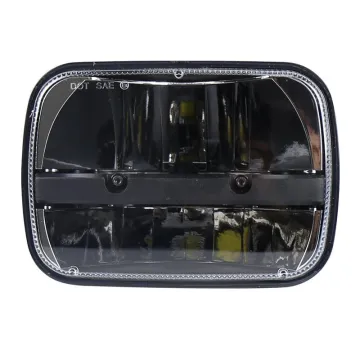 Retrofitted 5x7 Inch LED Square Headlight Projector for Jeep and Harley