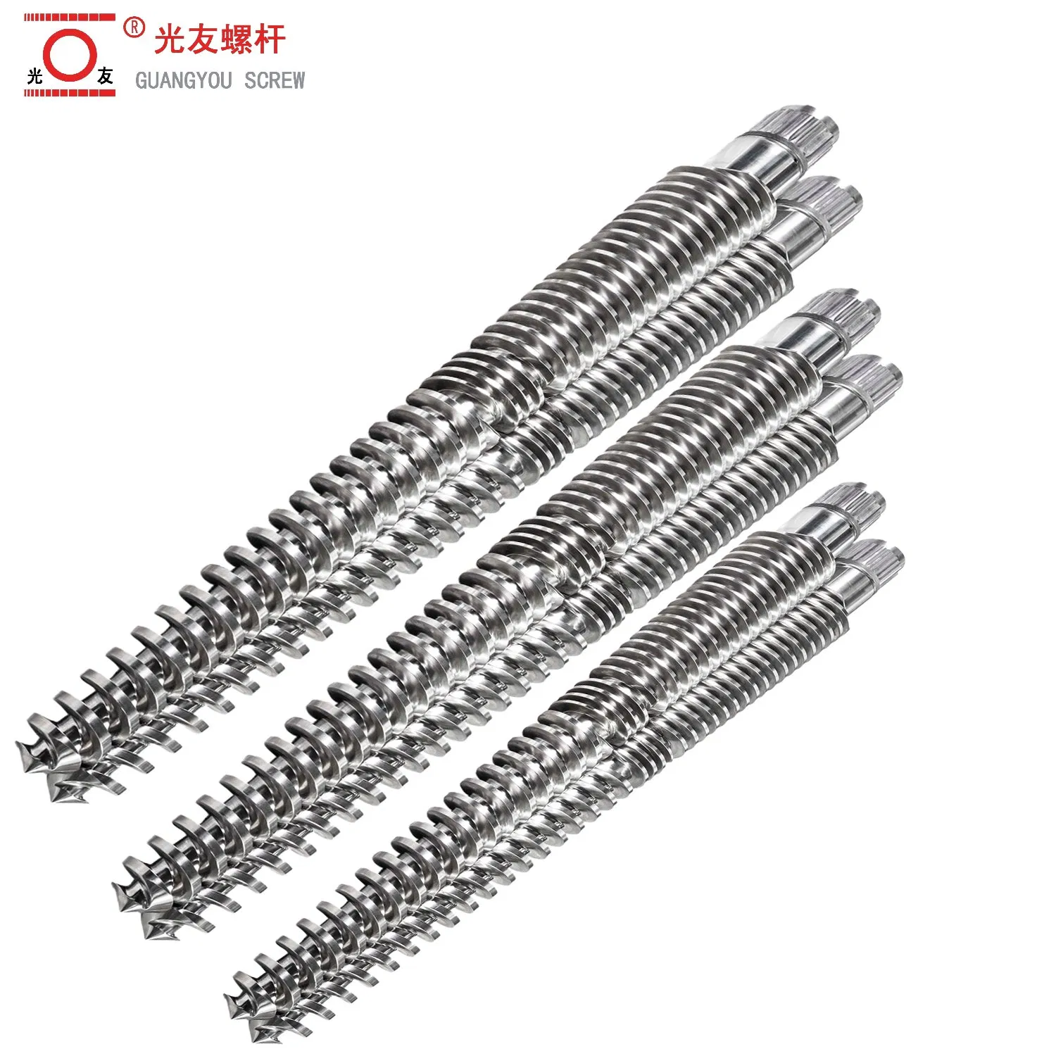 Bimetallic 65/132 Conical twin screw barrel para sa mga aplikasyon ng PVC