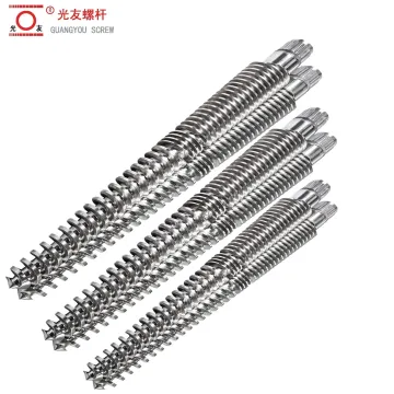Bimetallic 65/132 Conical twin screw barrel para sa mga aplikasyon ng PVC