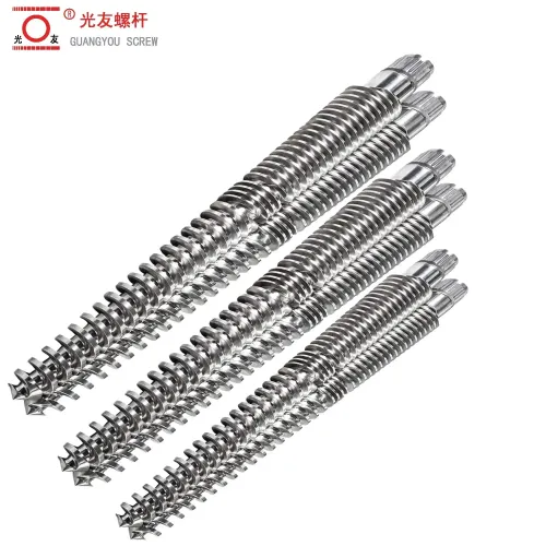 Bimetallic 65/132 Conical twin screw barrel para sa mga aplikasyon ng PVC