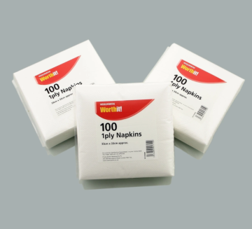 Multi-layer disposable paper napkins for household use
