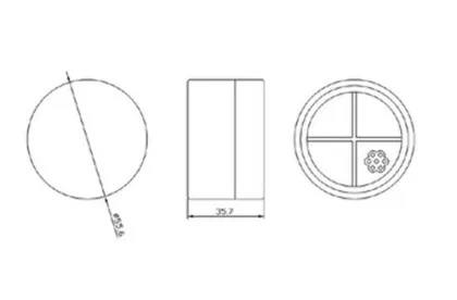 Round Shape Cosmetics Loose Powder Jars