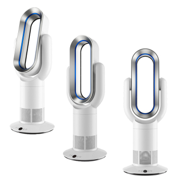 Smart Indoor Tower Fan met swing, LCD -touchscreen, luchtkoeling en blaasloze verwarming