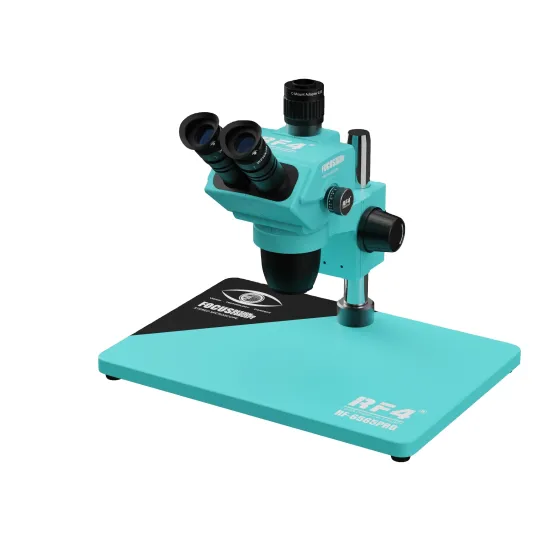 RF4 6565 PRO 6.5X-65X Trinocular Microscope for Mobile Phone Repairing