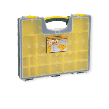 Plastic Heavy Duty Tool Storage Box: Components Storage Case Organizer for Small Parts and Tools