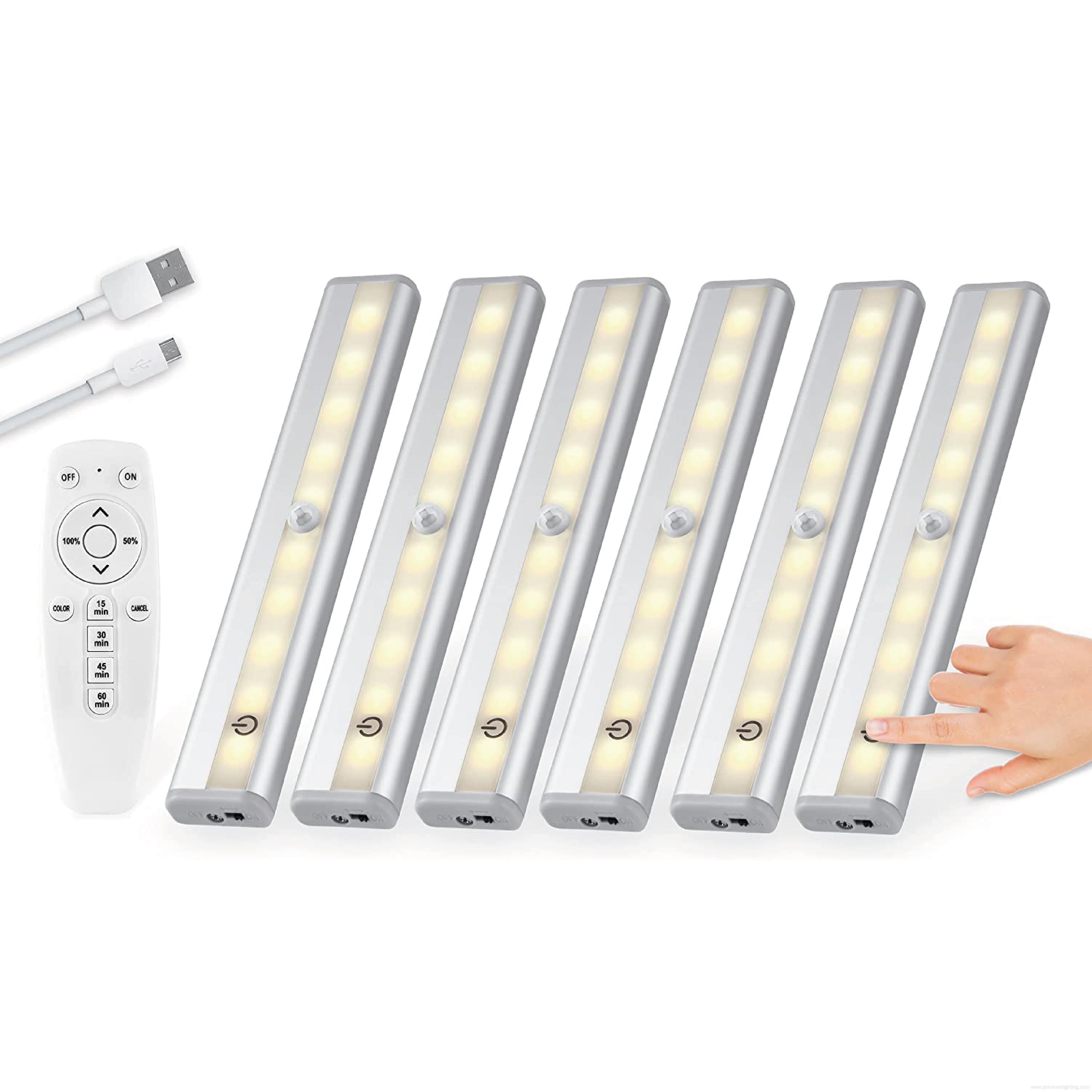 Rechargeable Dimmable Under Counter Kitchen Stairs Lighting
