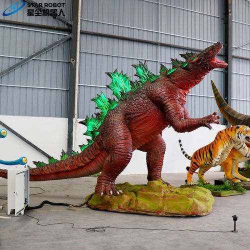 Model Godzilla yang bergerak realistis untuk ditampilkan