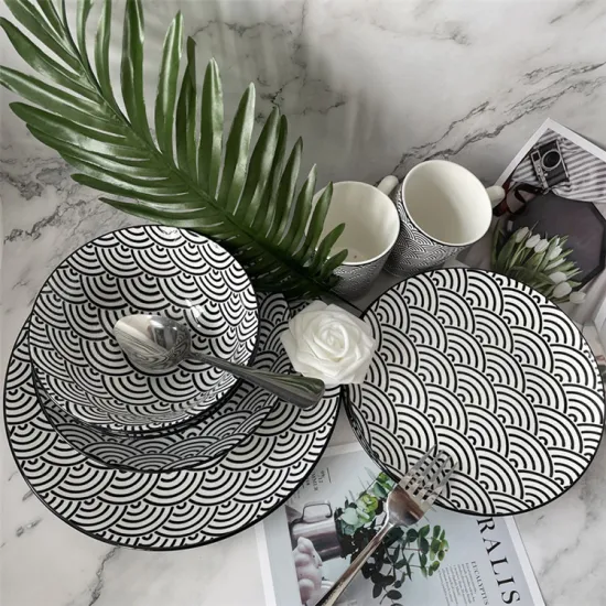 Ceramic rice bowl European style Japanese tableware