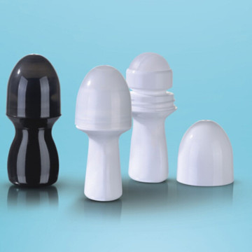 80ml PE roll on bottle round plastic deodorant roll on bottle 80ML Plastic roll on bottle