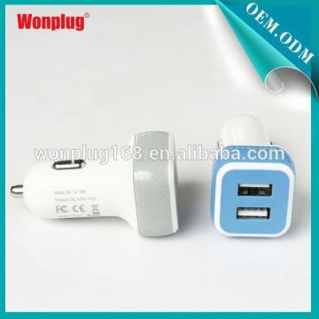 Wonplug new product 2016 high quality 12v solar phone car charger with 2USB