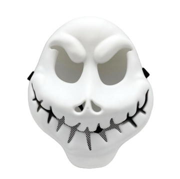Big Mouth White Ghost Plastic Halloween Party Masks for Cosplay
