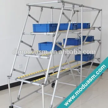flexible lean pipe for warehouse storage rack, aluminum racking system