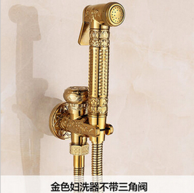 Antique Style Toilet Portable Hand Held Spray Faucet Set Muslim Toilet Bidet Brass Shower Shattaf