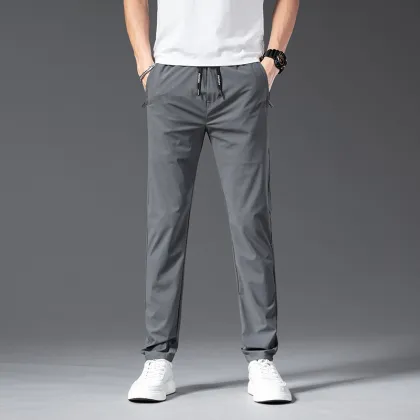 Thin Ice Silk Quick-Drying Summer Men's Sports Pants