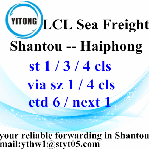 Servicios logísticos LCL desde Shantou a Haiphong